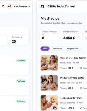 Listado de directos